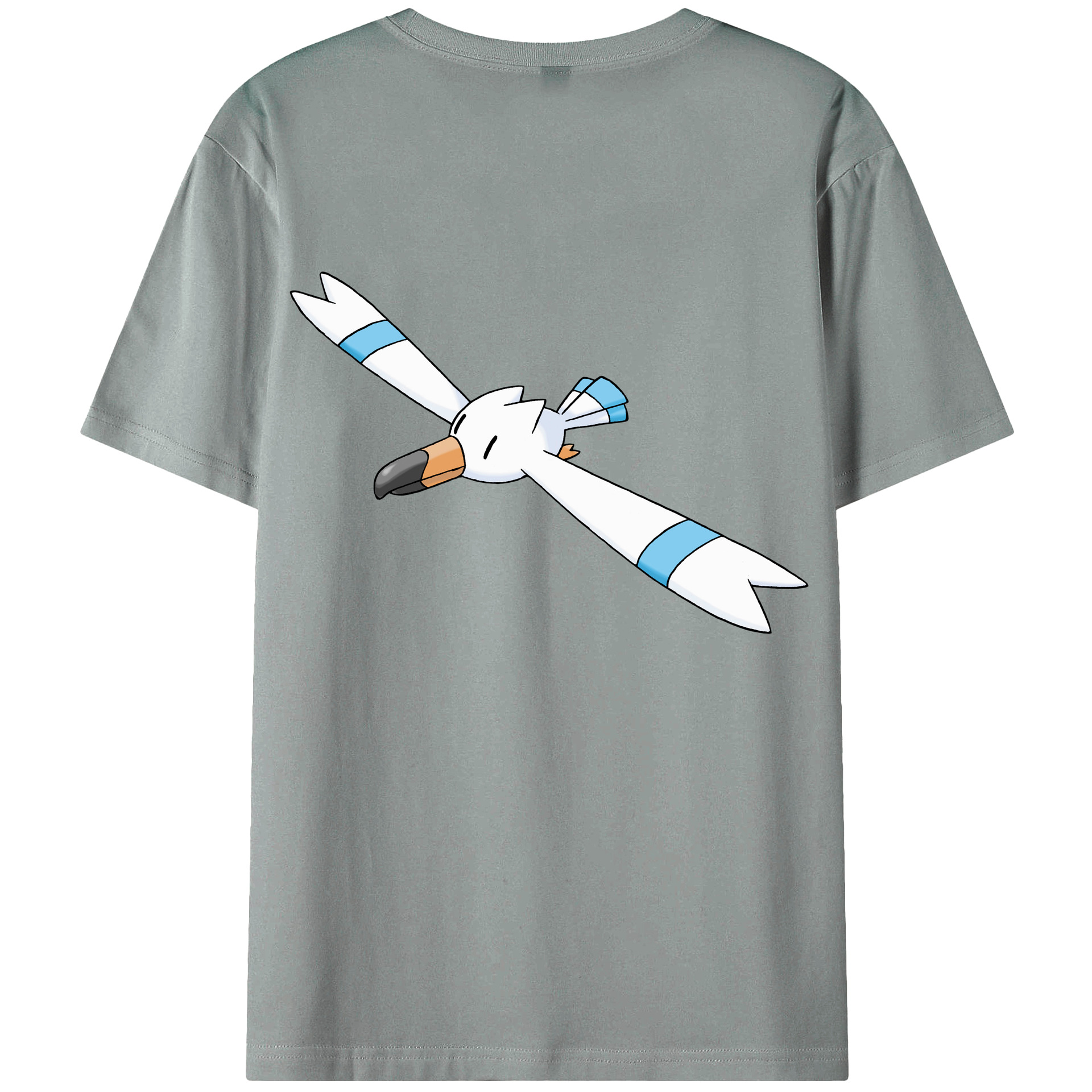 （画像用） ポケットモンスター Pokémon 綿100％ メンズ半袖Tシャツ（バックプリント） 通気性